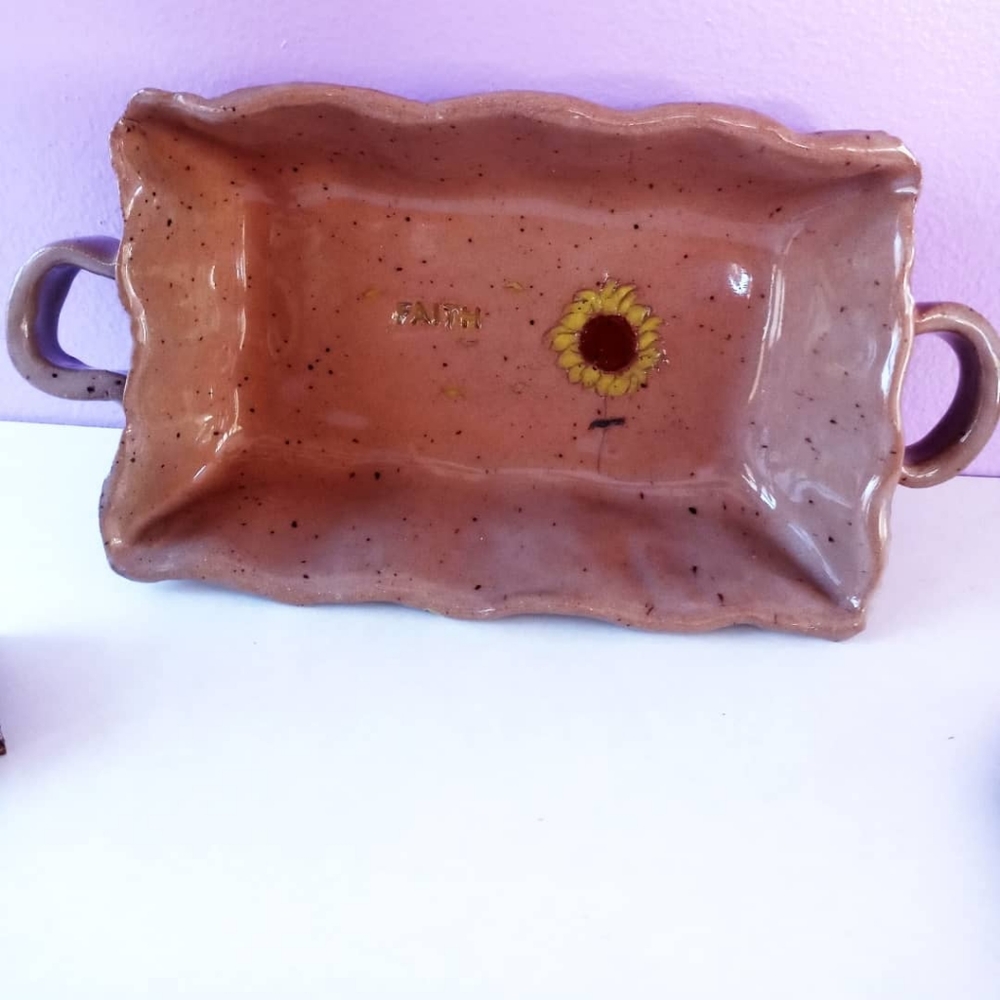 Handmade Ceramic Platter - Picture 3 of 6